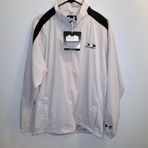Under Armour Men's Lake Arrowhead Protection Wind & Rain Gray Golf Jacket Sz L